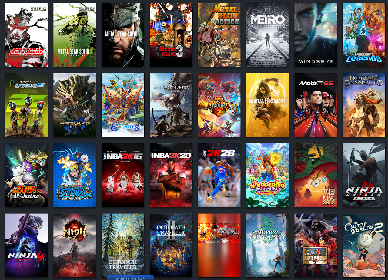 Steam library cover art grid 2