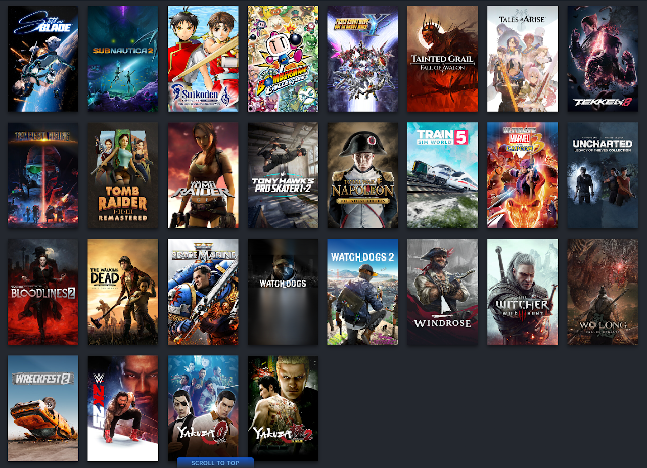 Steam library cover art grid 4